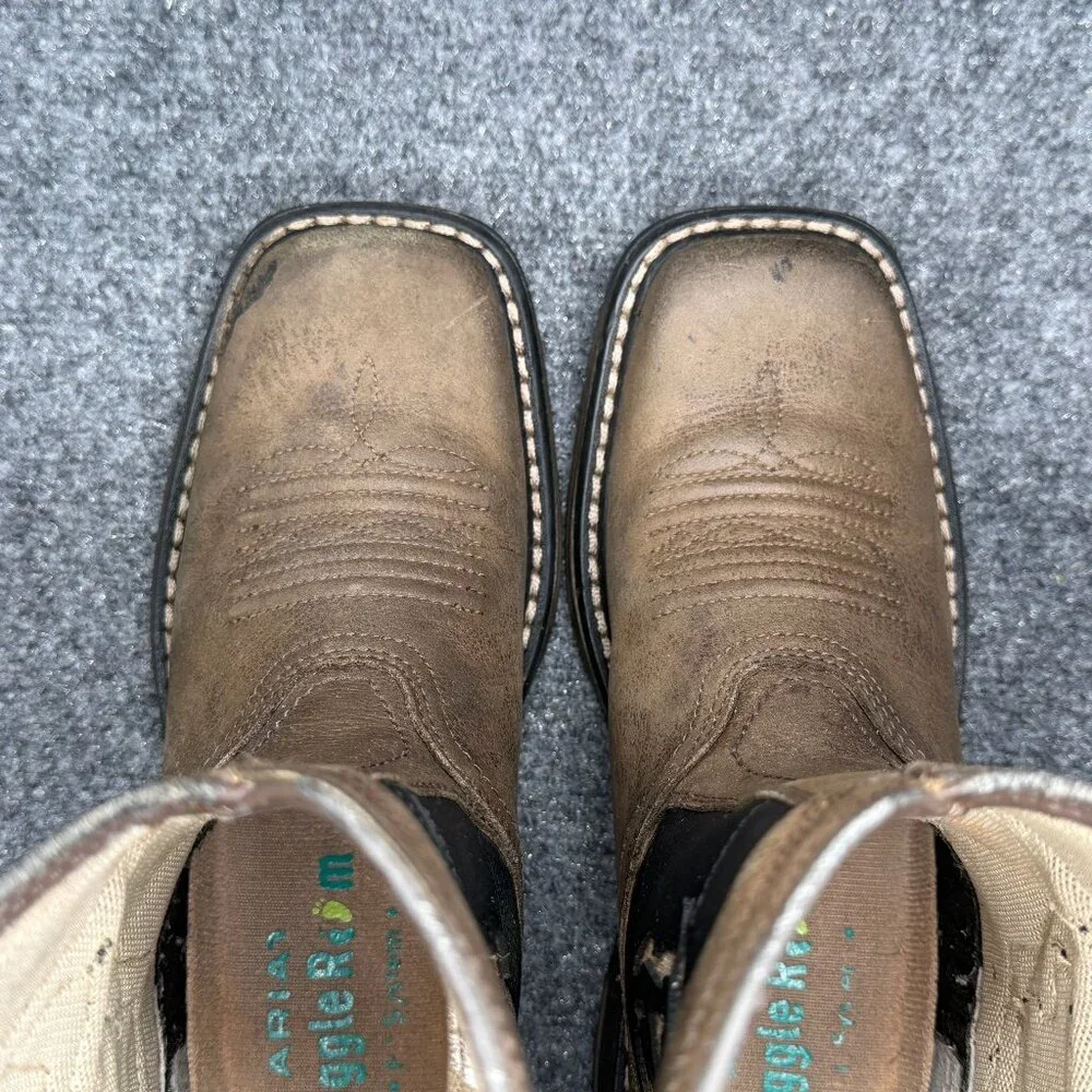 Ariat WorkHog XT VentTEK Bold Boot Boy 2 Brown Leather Square Toe Western Cowboy